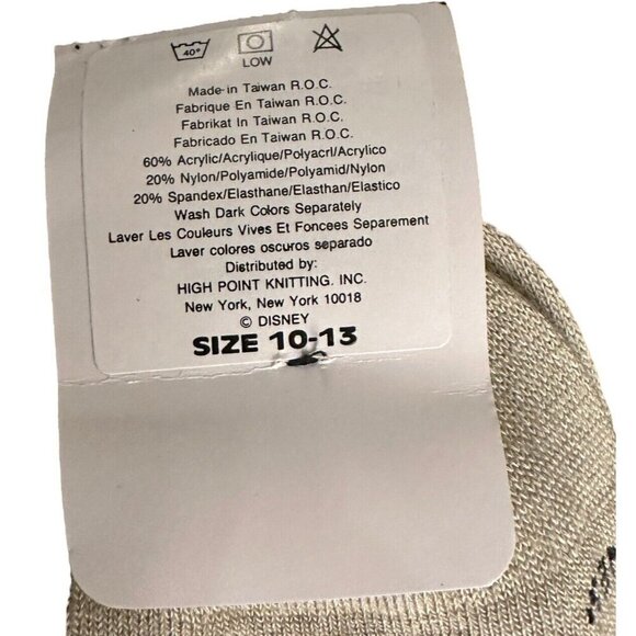 Disney Vintage 1990’s Mickey Mouse Golf Socks Mens 10-13 Beige NEW NOS 18 Hole - Picture 6 of 6